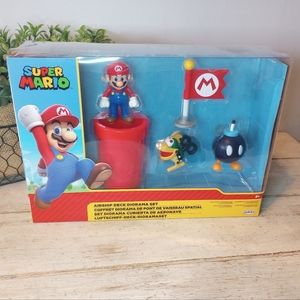 Super Mario Collectible toy new in Box Airship Diorama Jakks Pacific mecha koopa